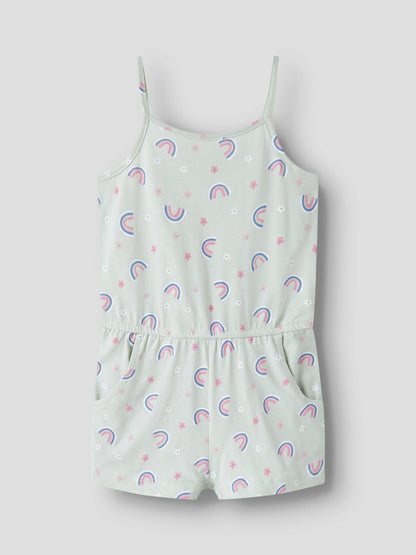 Name it Jumpsuit mit Regenbogenprint
