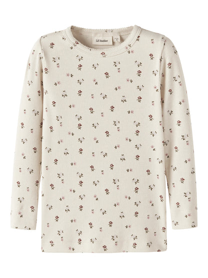 Lil'Atelier Langarmshirt mit floralem Print aus Bio-Baumwolle