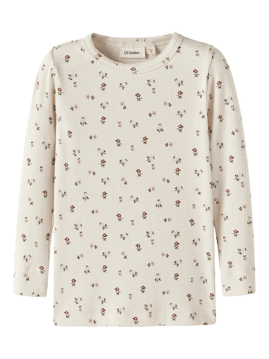 Lil'Atelier Langarmshirt mit floralem Print aus Bio-Baumwolle