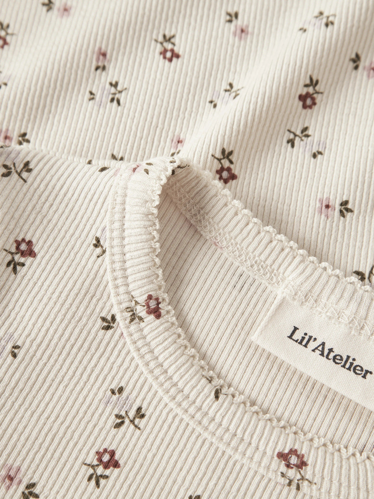 Lil'Atelier Langarmshirt mit floralem Print aus Bio-Baumwolle