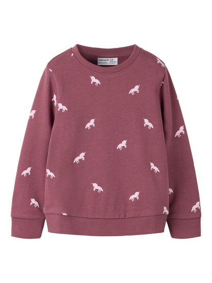 Name it Sweatshirt mit Einhörnern