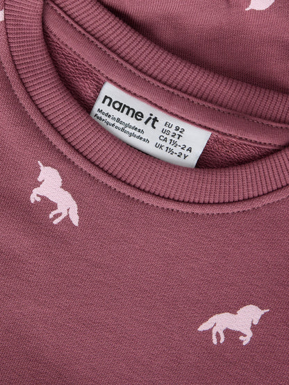 Name it Sweatshirt mit Einhörnern