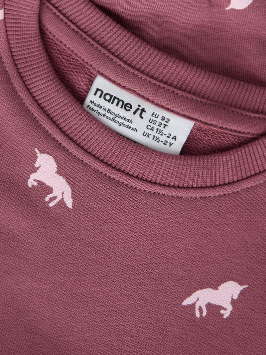 Name it Sweatshirt mit Einhörnern