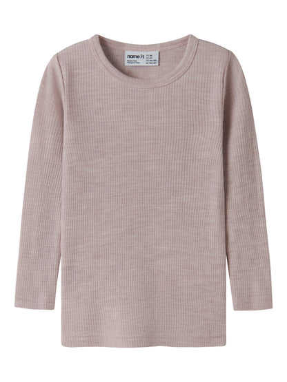 Name it Langarmshirt aus Merinowolle