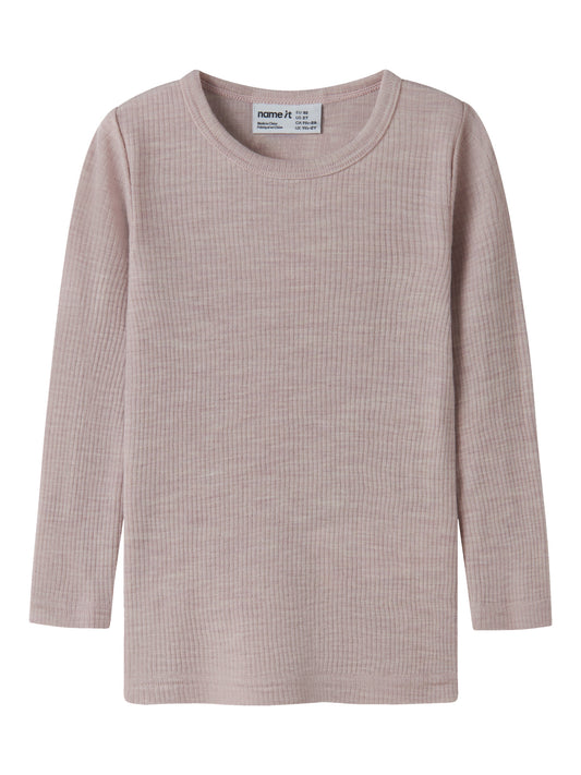Name it Langarmshirt aus Merinowolle