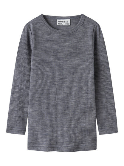 Name it Langarmshirt aus Merinowolle