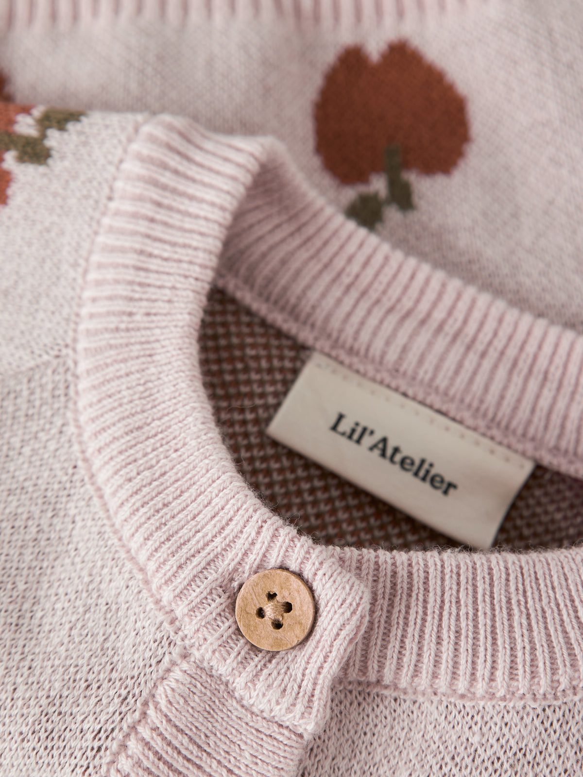Lil'Atelier Strickjacke Regular Fit aus Bio-Baumwolle