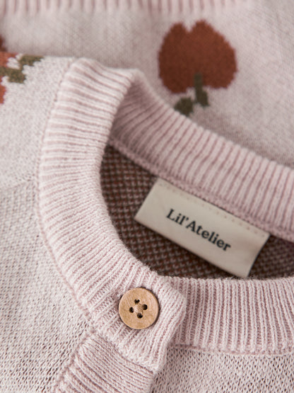 Lil'Atelier Strickjacke Regular Fit aus Bio-Baumwolle