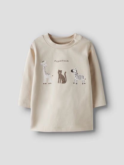Name it Langarmshirt mit Tierprint