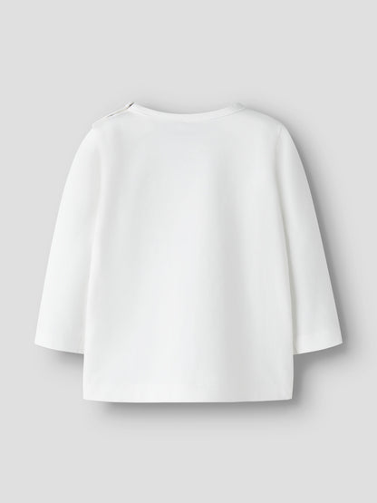Name it Langarmshirt mit Glitzer-Kirschenprint aus Bio-Baumwolle