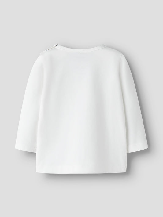 Name it Langarmshirt mit Glitzer-Kirschenprint aus Bio-Baumwolle