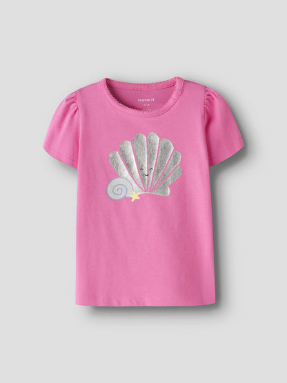 Name it T-Shirt mit Glitzerprint aus Bio-Baumwolle