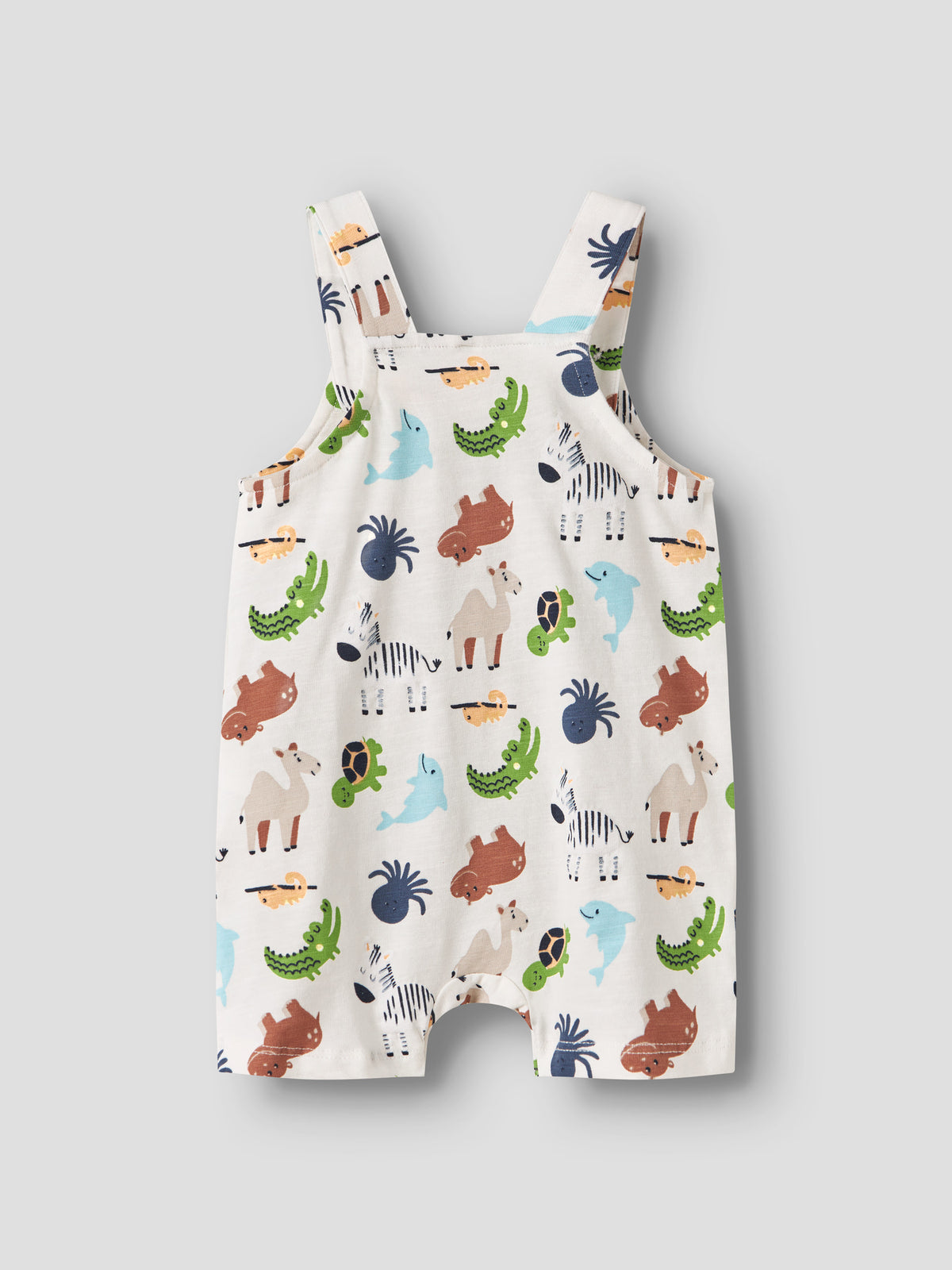Name it Kurze Latzhose mit Alloverprint aus Bio-Baumwolle