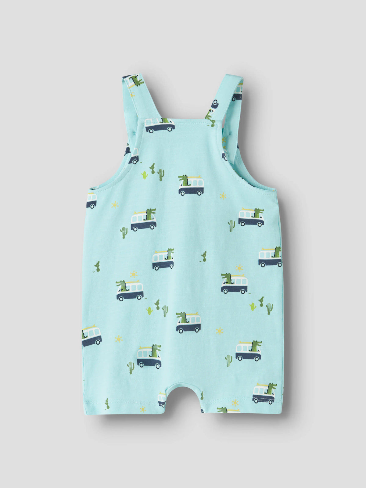 Name it Kurze Latzhose mit Alloverprint aus Bio-Baumwolle