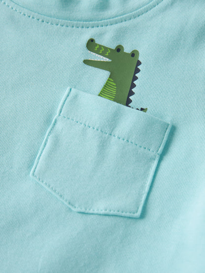 Name it T-Shirt mit Krokodilprint aus Bio-Baumwolle