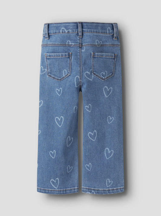Name it Jeans Wide Rose mit Herzen