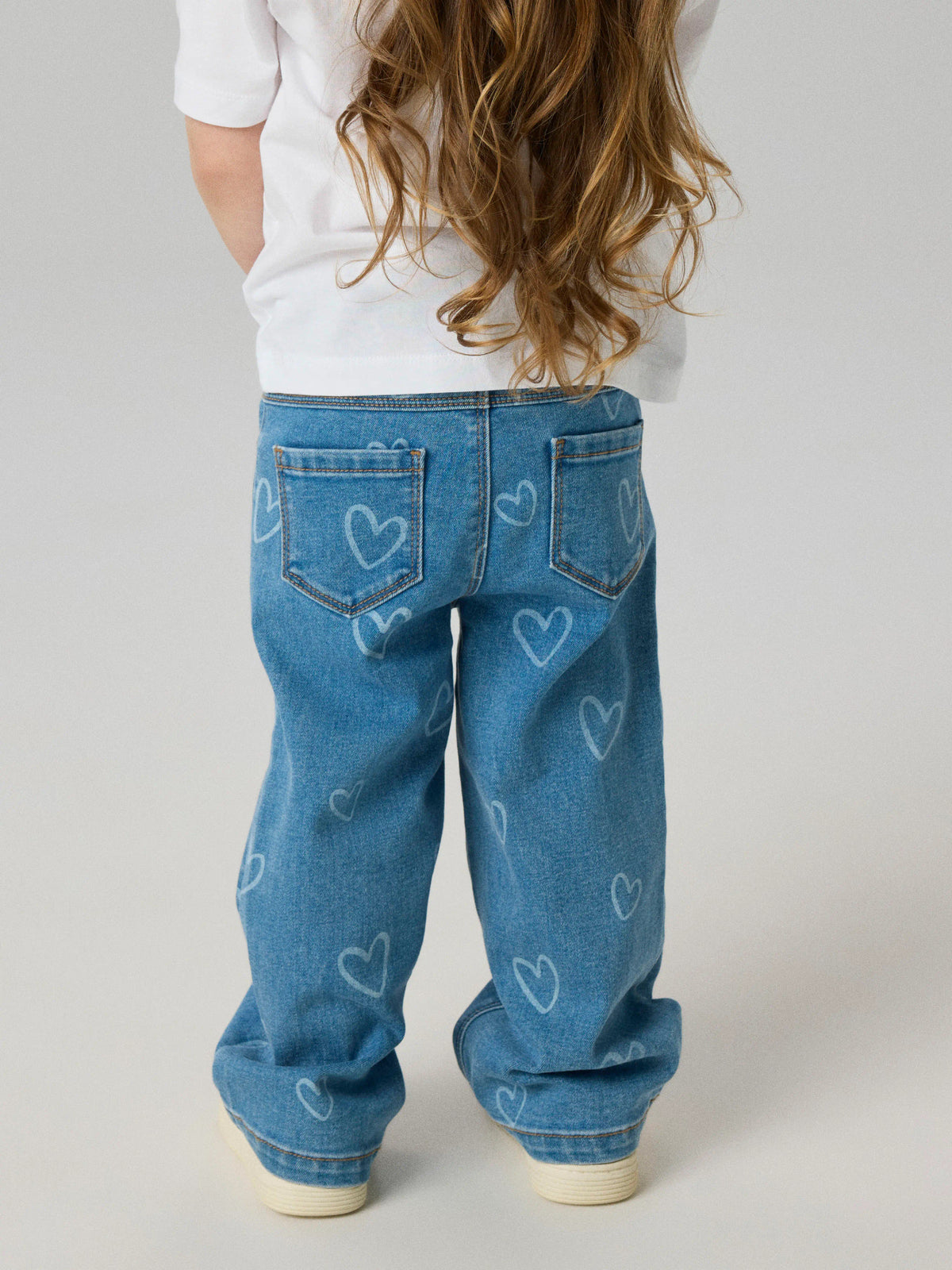 Name it Jeans Wide Rose mit Herzen