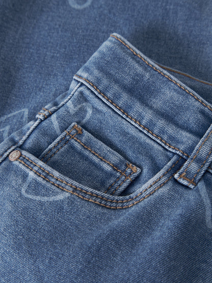 Name it Jeans Wide Rose mit Herzen