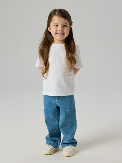 Name it Jeans Wide Rose mit Herzen