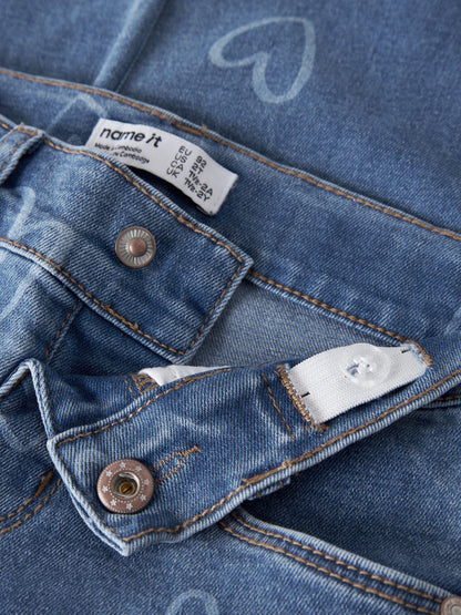 Name it Jeans Wide Rose mit Herzen