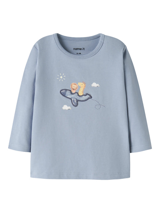 Name it Langarmshirt mit süßem Tierprint