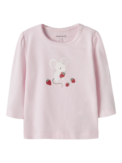 Name it Langarmshirt mit Mäuseprint aus Bio-Baumwolle