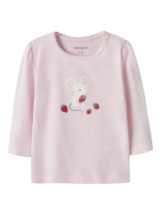 Name it Langarmshirt mit Mäuseprint aus Bio-Baumwolle