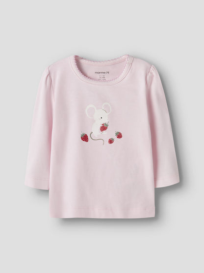 Name it Langarmshirt mit Mäuseprint aus Bio-Baumwolle