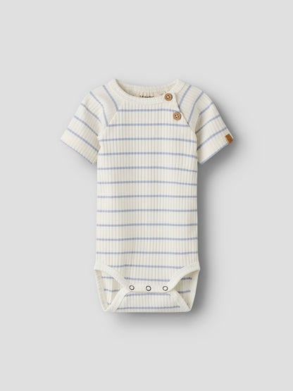 Lil'Atelier Body Kurzarm gestreift aus Bio-Baumwolle