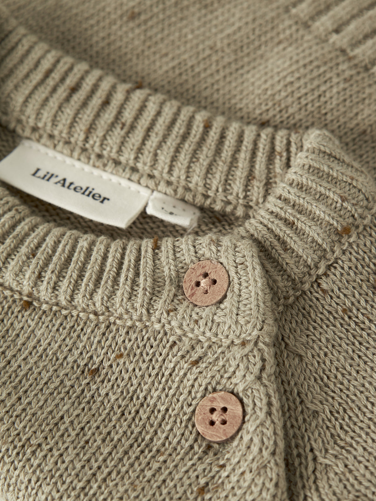 Lil'Atelier Strickpullover Regular Fit aus Bio-Baumwolle