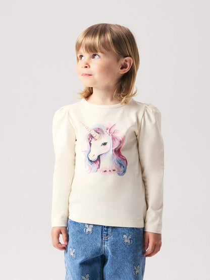 Name it Langarmshirt mit Einhornprint