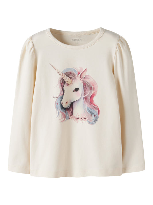 Name it Langarmshirt mit Einhornprint