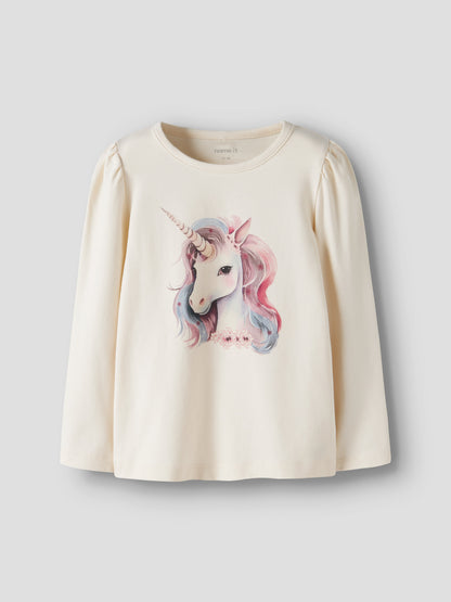 Name it Langarmshirt mit Einhornprint