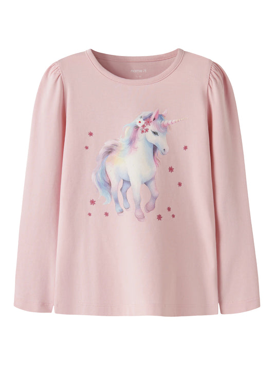 Name it Langarmshirt mit Einhornprint