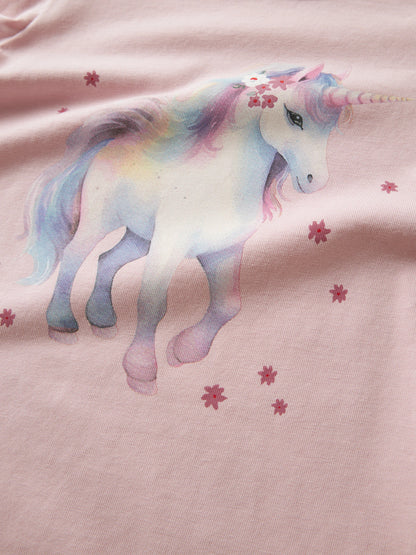 Name it Langarmshirt mit Einhornprint