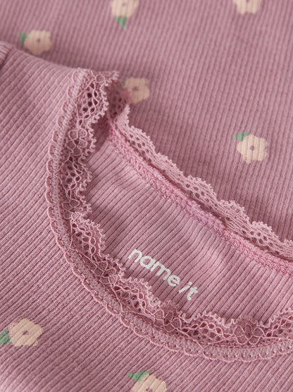 Name it Body Langarm mit kleinem Blümchenprint