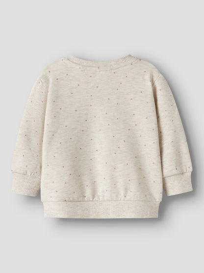 Name it Sweatshirt mit applizierter Blume aus Bio-Baumwolle