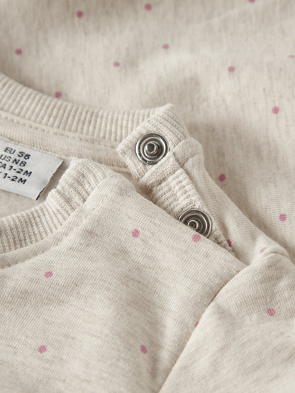 Name it Sweatshirt mit applizierter Blume aus Bio-Baumwolle