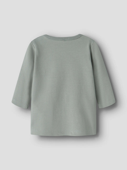 Name it Langarmshirt mit Kuhgesicht aus Bio-Baumwolle