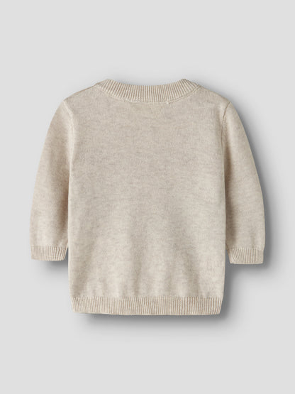 Name it Strickpullover mit Kuh aus Bio-Baumwolle