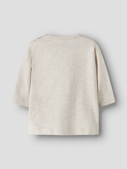 Name it Langarmshirt mit applizierten Blumen aus Bio-Baumwolle