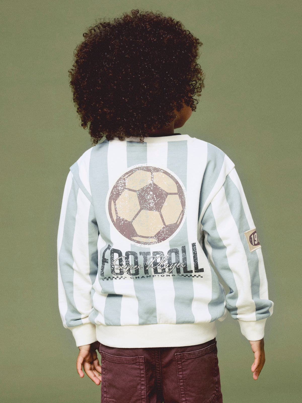 Name it Sweatshirt getreift mit Fußball