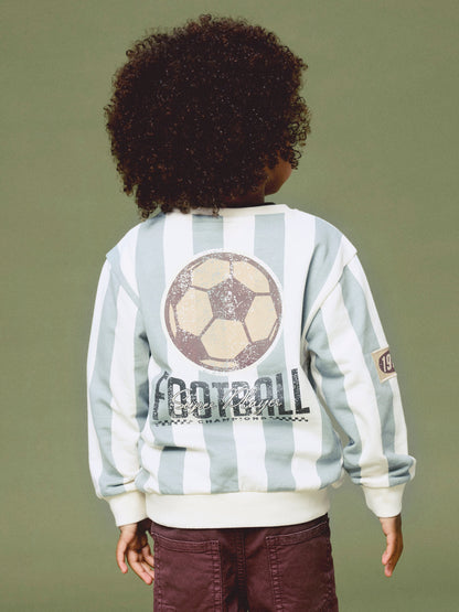 Name it Sweatshirt getreift mit Fußball