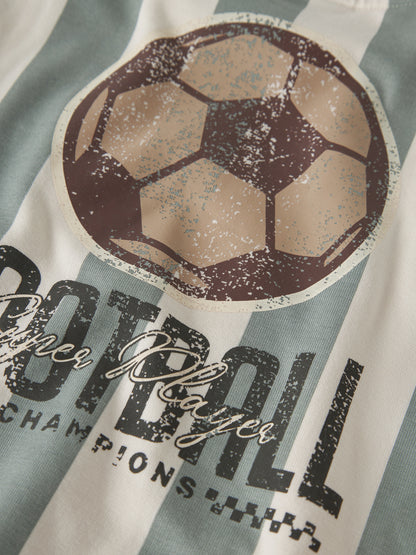 Name it Sweatshirt getreift mit Fußball