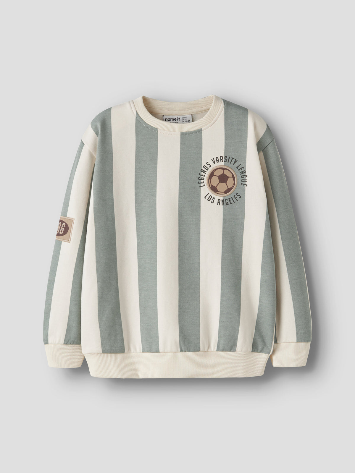 Name it Sweatshirt getreift mit Fußball