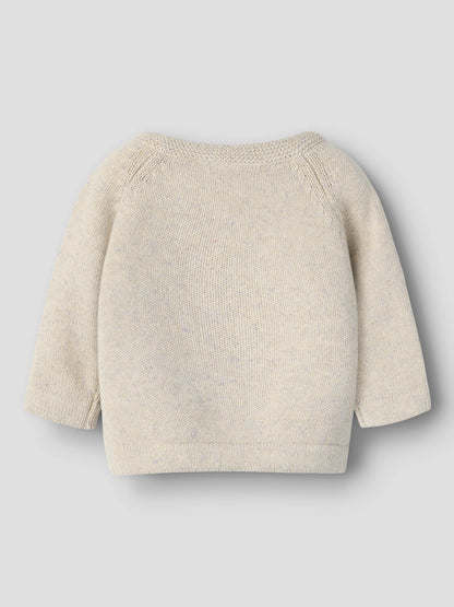 Name it Strickpullover Forana mit Tiergesicht aus Bio-Baumwolle