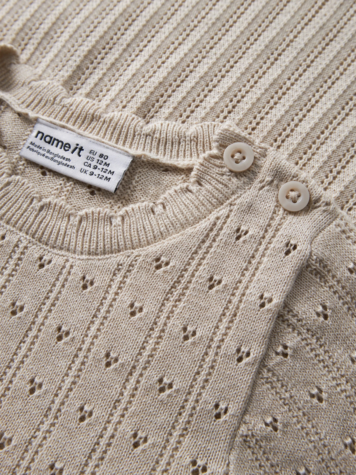 Name it Strickkleid aus Bio-Baumwolle