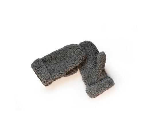Alwero Handschuhe Freeze Kids aus Bio-Wolle, Graphite