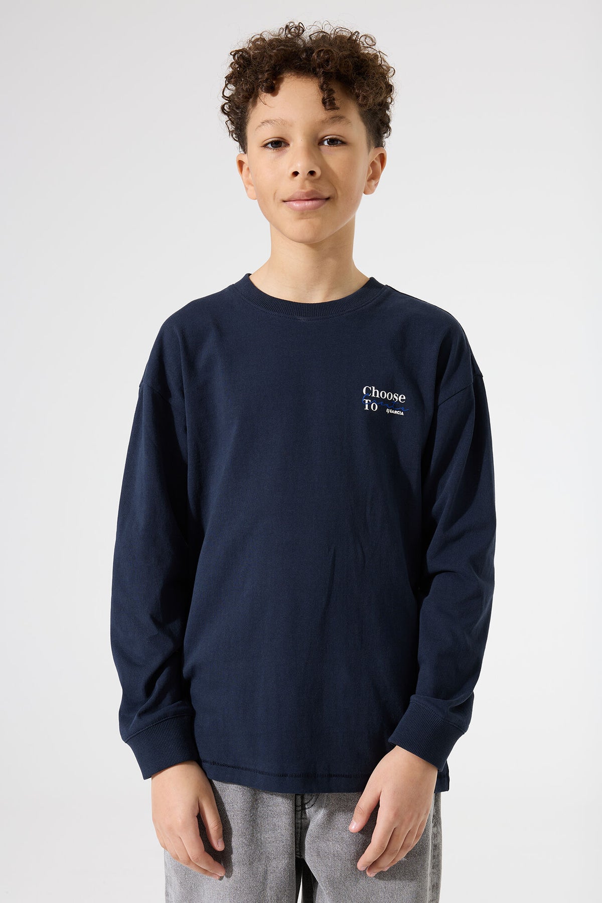 Garcia Langarmshirt mit Rückenprint