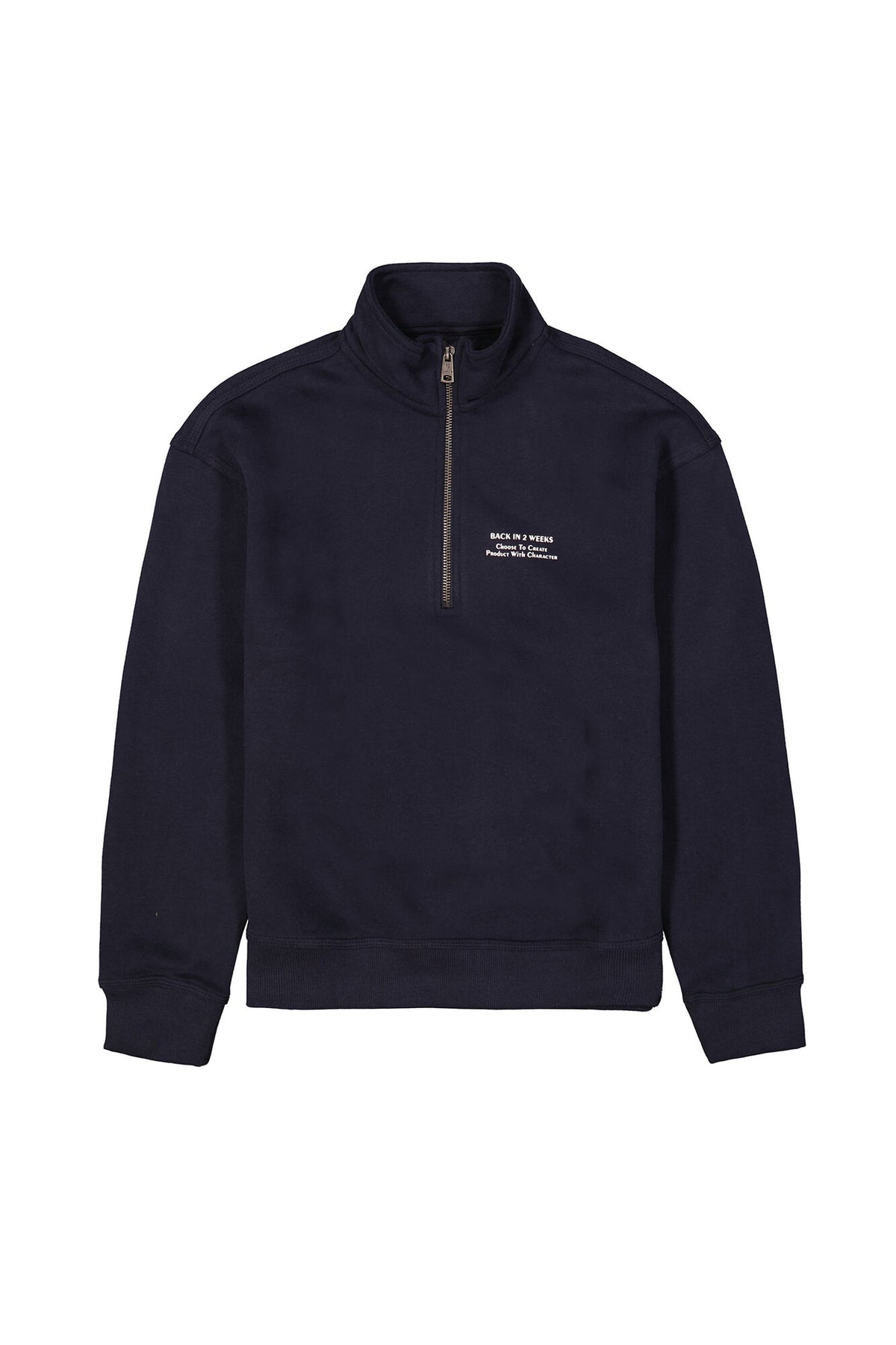 Garcia Sweatshirt mit Stehkragen in dunkelblau